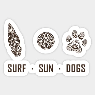 Surf Sun Dogs Maori Sticker